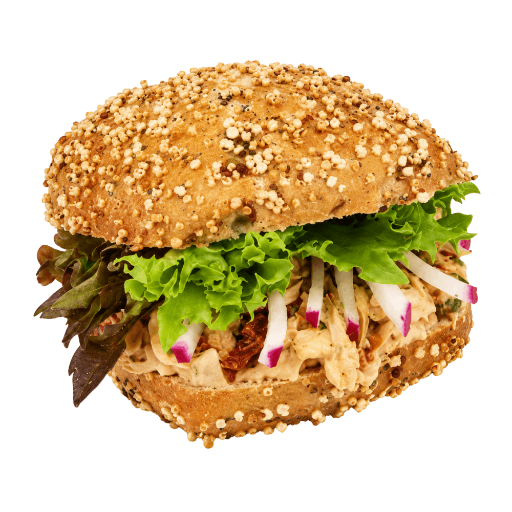 Quinoa-Brötchen mit Pouletsalat