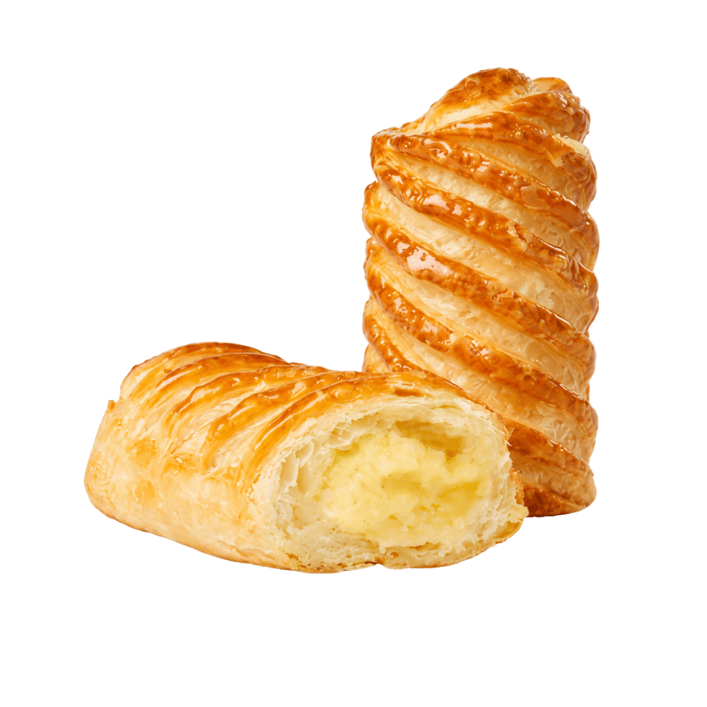 Vanillestange aus Blätterteig