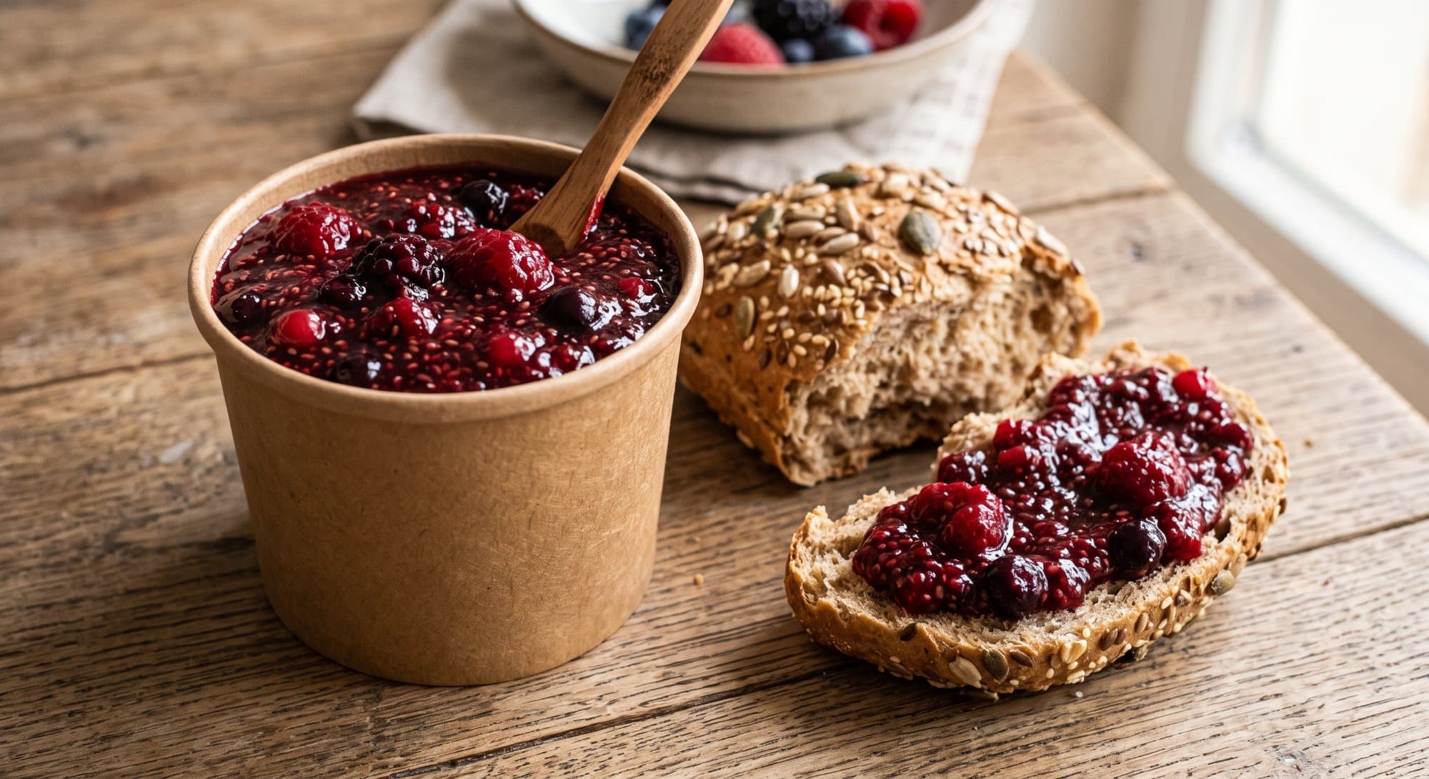 Beeren-Chia-Aufstrich hausgemacht