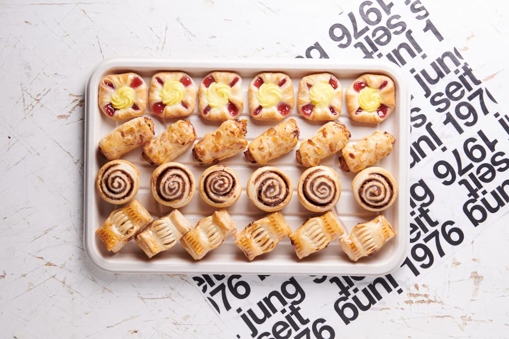 Mini-Gebäck-Platte süss (24 Stück)
