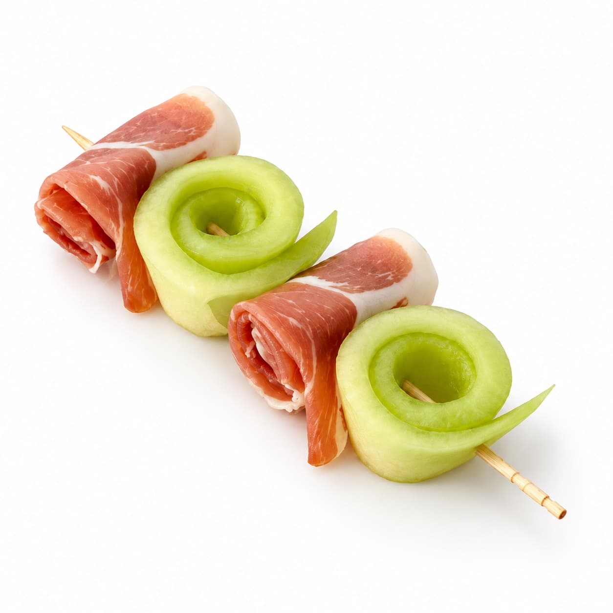 Melonen-Rohschinken-Spiess