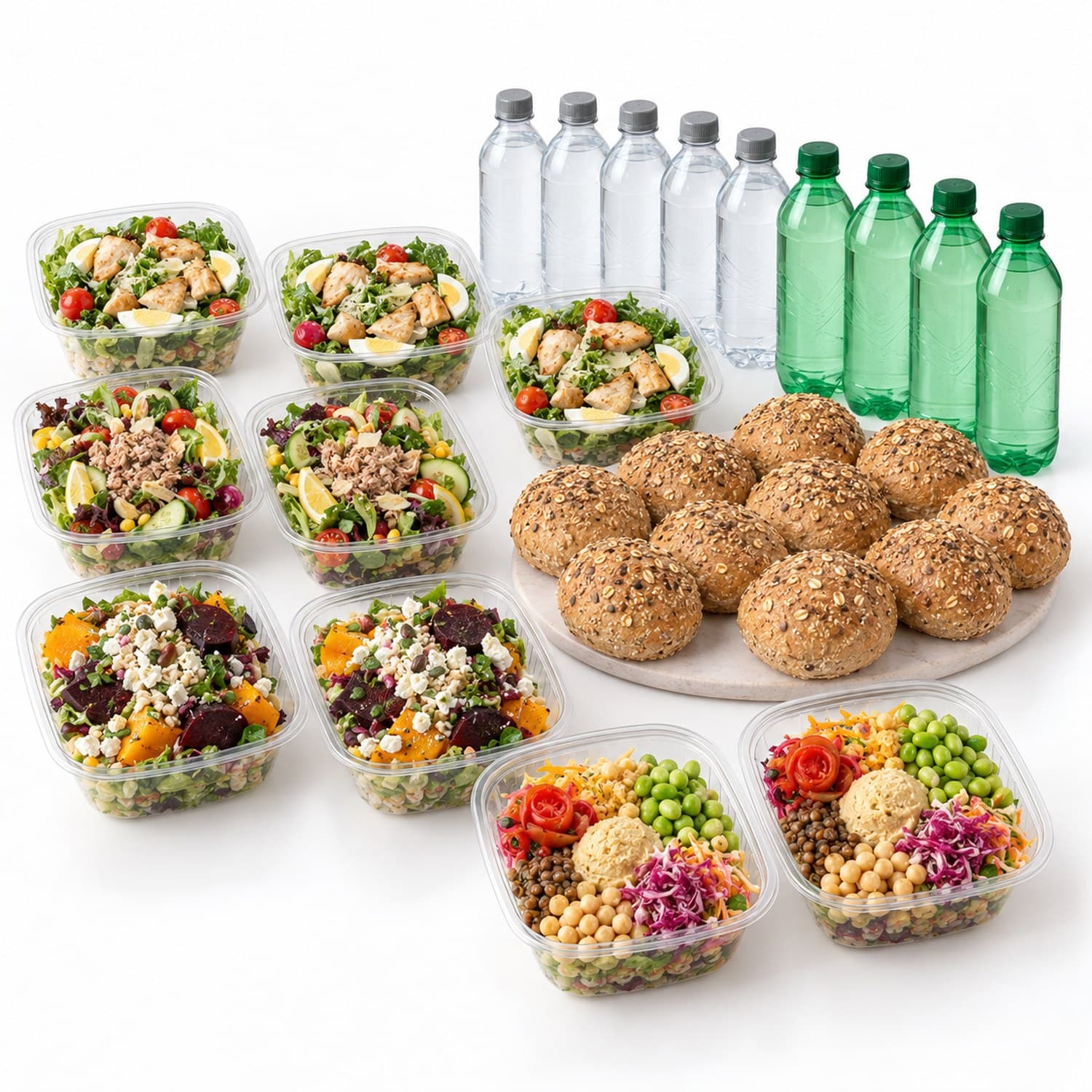 Salat-Lunch · 10 Personen