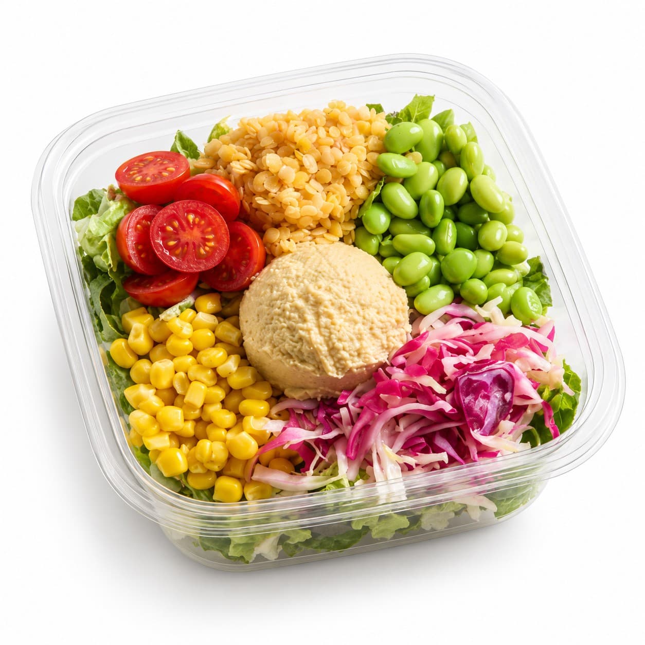 Bowl mit Hummus, Linsen und Edamame 320 g