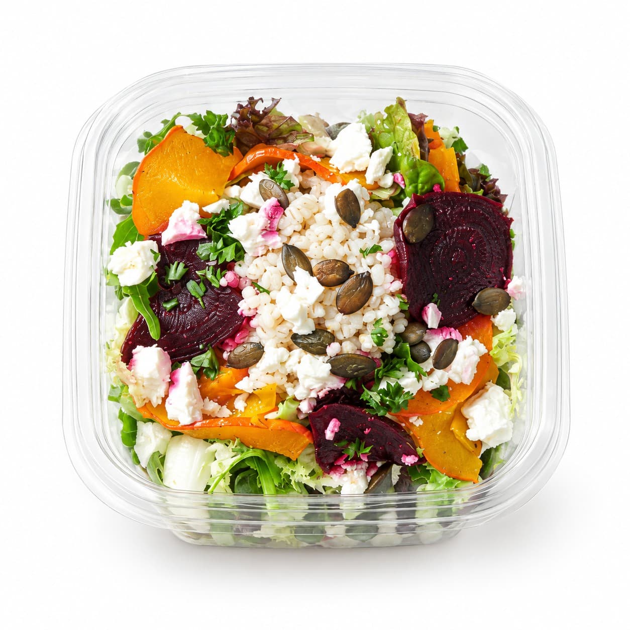Gerstensalat mit Kürbis, Randen und Feta 220 g