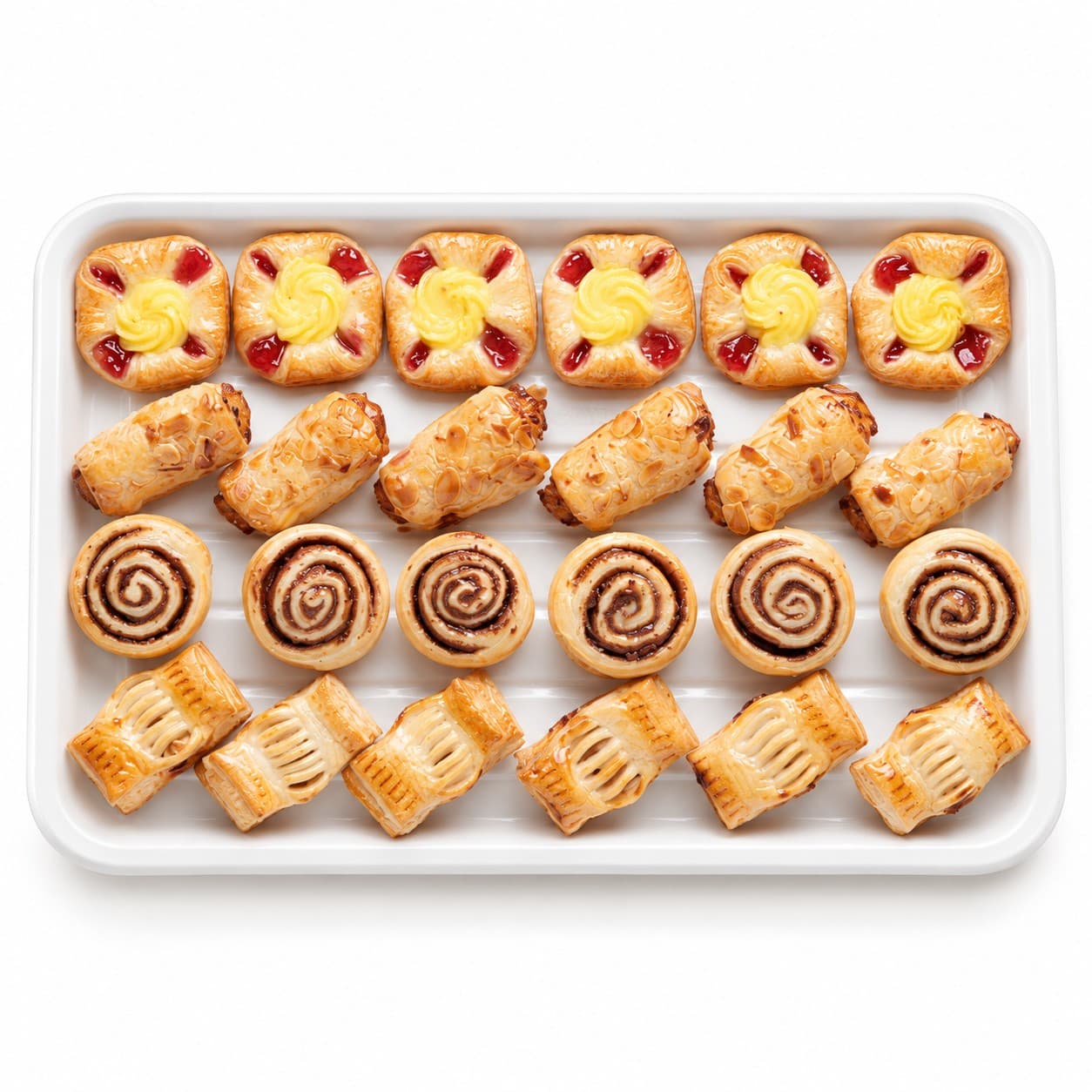 Mini-Gebäck-Platte süss (24 Stück)
