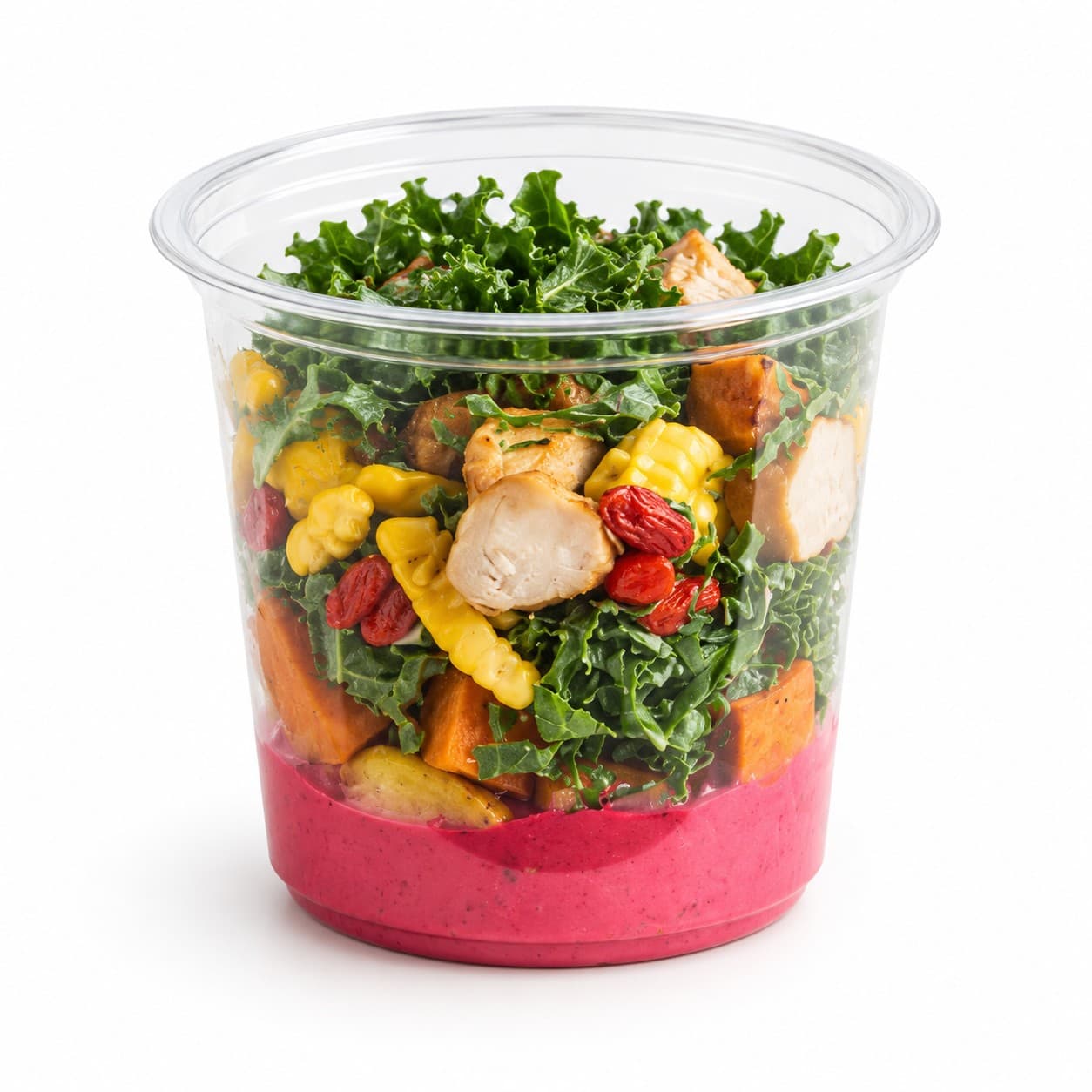 Süsskartoffel-Salat mit Mais und Poulet 290 g