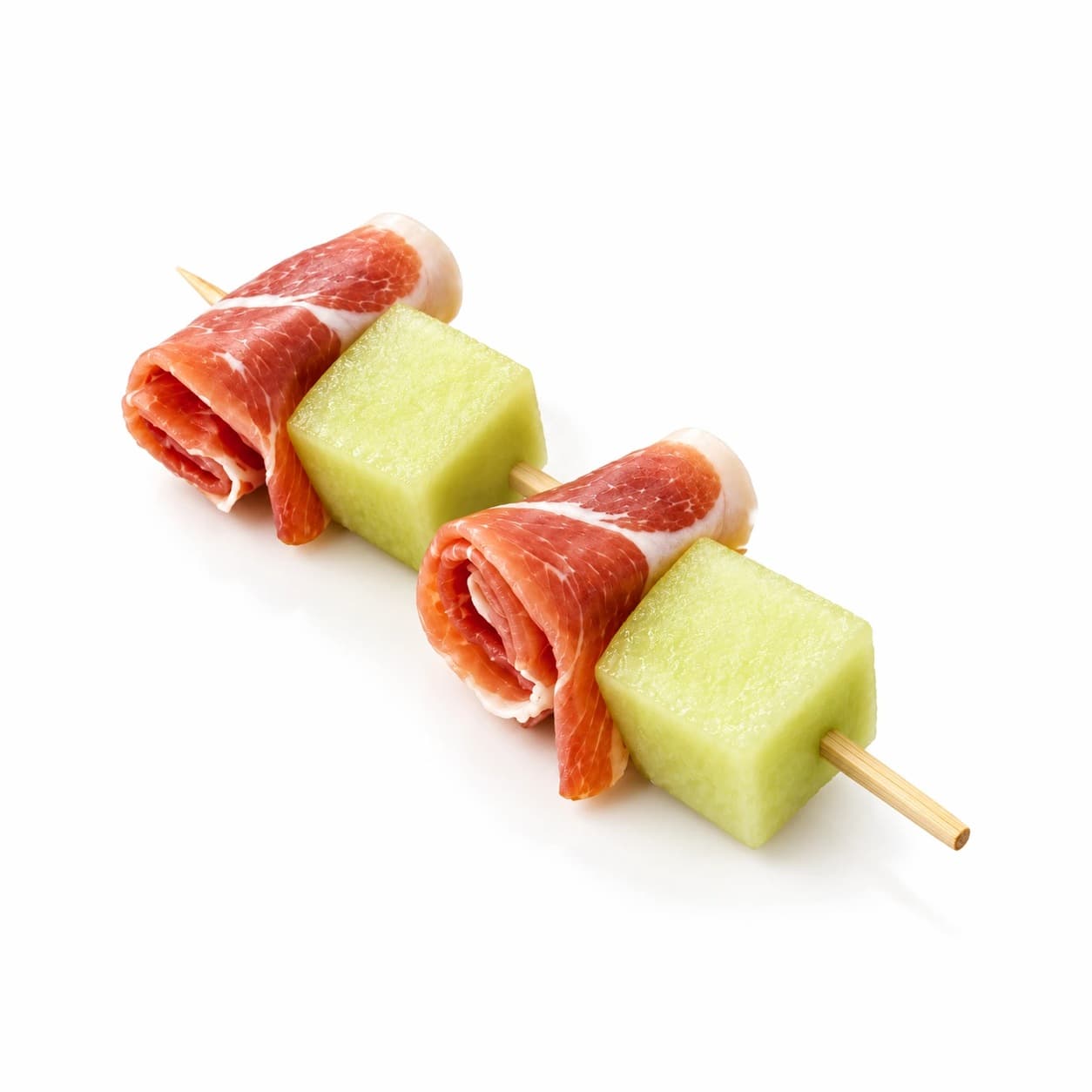 Melonen-Rohschinken-Spiess